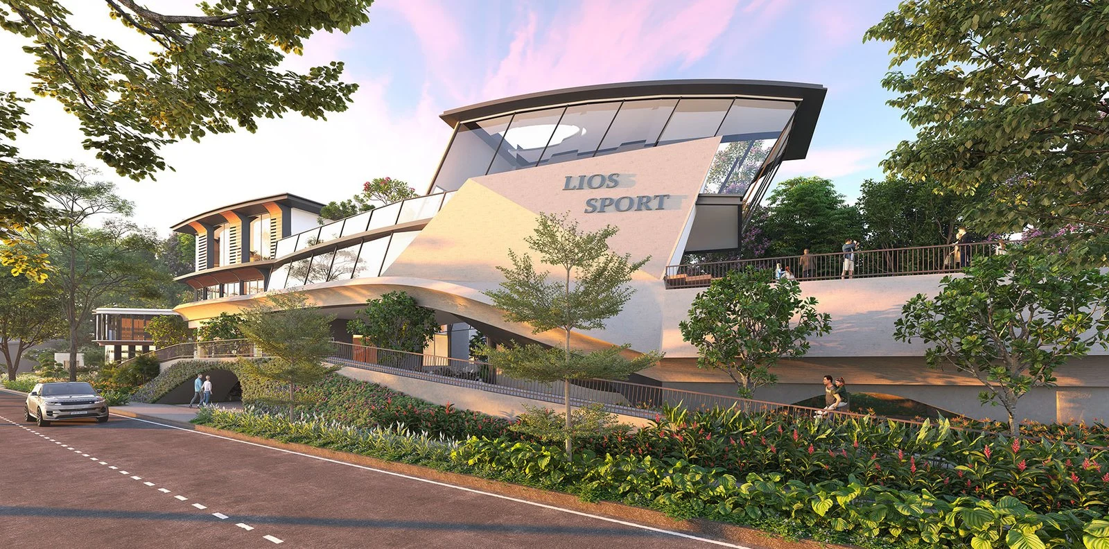 LIOS Sport clubhouse — Architectural render